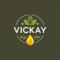 elegant emblem logo for vickay 1